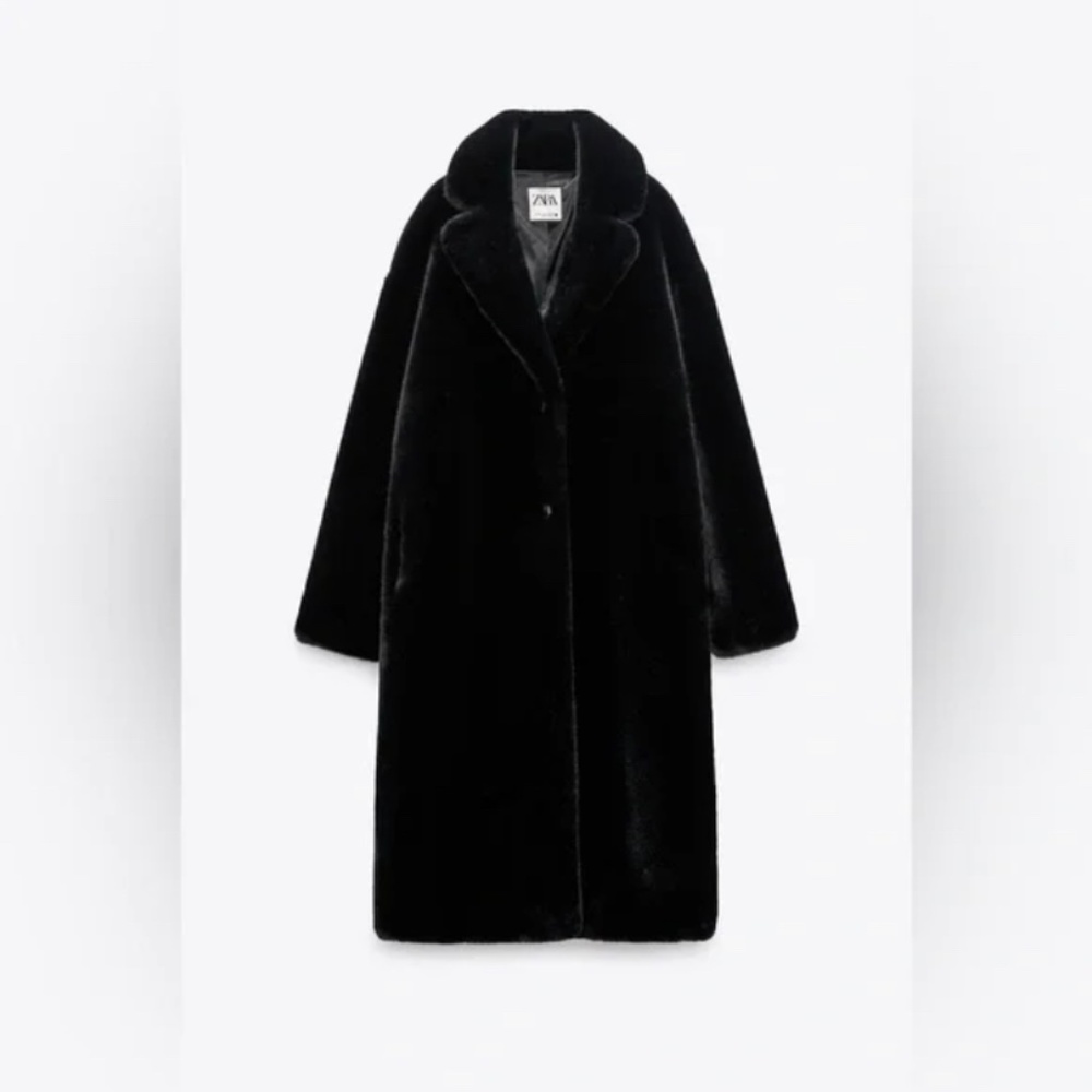 Zara faux fur coat